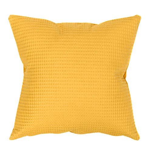 Amilian Kissenhülle, Zierkissenbezug, Kissenbezug ca. 40x40 cm; Deko; für Kissen, Kopkissen oder Dekokissen; für Sofa, Schlafzimmer, Wohnzimmer, als Balkon Dekoration; 100% Baumwolle Gelb Senfgelb Amilian Kissenhülle, Zierkissenbezug, Kissenbezug ca. 40x40 cm; Deko; für Kissen, Kopkissen oder Dekokissen; für Sofa, Schlafzimmer, Wohnzimmer, als Balkon Dekoration; 100% Baumwolle Gelb Senfgelb von Amilian