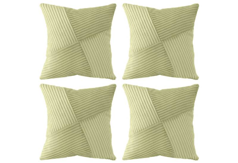 Amilian Kissenhüllen - 4er Set Kissenbezug, Kissenbezüge - Zierkissenbezüge, (4 Stück), 40x40 cm, Kissenhülle für Sofakissen, Dekokissen, Zierkissen, Kissen von Amilian