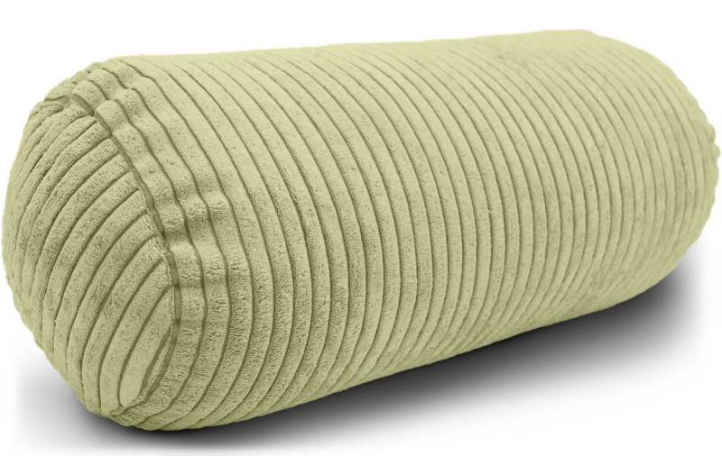 Amilian Nackenrolle mit Bezug 15 x 40 cm - Kissenrolle - mit Nackenrollenbezug - Bettrolle, Kopfstütze, Nackenstütze mit Bezug, ideal als Dekokissen, Sofakissen, Kissen, Kissenrolle, Lagerungskissen, Schlafkissen und für Reisen von Amilian