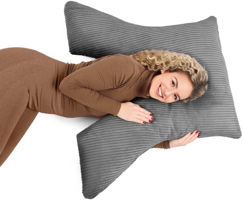 Amilian Schlafkissen - Multifunktionskissen - Seitenschläferkissen - Komfortkissen, Seitenschläfer, Rückenlage, Schlafkissen für Seitenlage, Kissen mit Füllung und abnehmbarem Bezug - Stillhilfe Amilian Schlafkissen - Multifunktionskissen - Seitenschläferkissen - Komfortkissen, Seitenschläfer, Rückenlage, Schlafkissen für Seitenlage, Kissen mit Füllung und abnehmbarem Bezug - Stillhilfe von Amilian