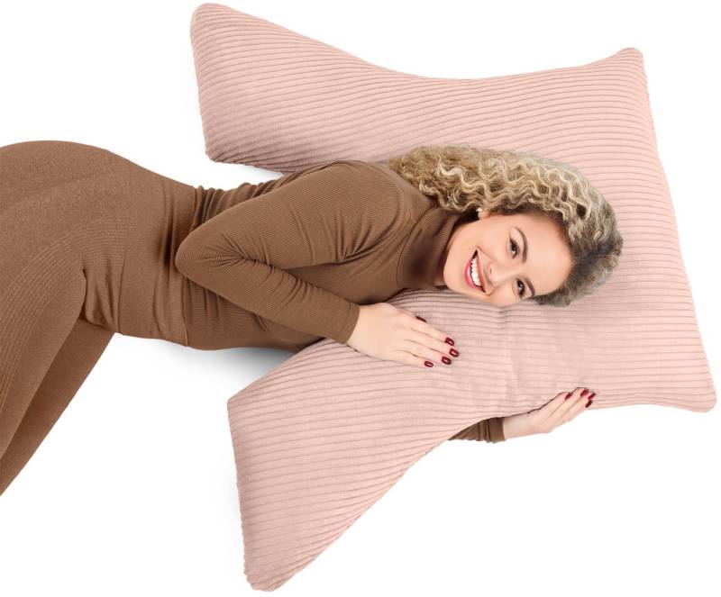 Amilian Schlafkissen - Multifunktionskissen - Seitenschläferkissen - Komfortkissen, Seitenschläfer, Rückenlage, Schlafkissen für Seitenlage, Kissen mit Füllung und abnehmbarem Bezug - Stillhilfe Amilian Schlafkissen - Multifunktionskissen - Seitenschläferkissen - Komfortkissen, Seitenschläfer, Rückenlage, Schlafkissen für Seitenlage, Kissen mit Füllung und abnehmbarem Bezug - Stillhilfe von Amilian