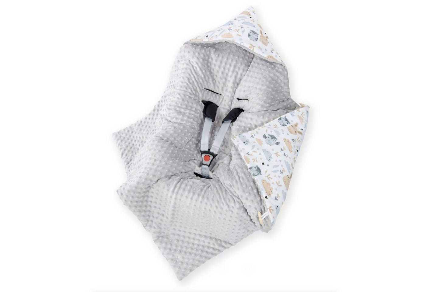 Einschlagdecke Babyschale - Kuscheldecke - Decke - Babydecke Baby, Amilian, ca. 90x90 cm von Amilian