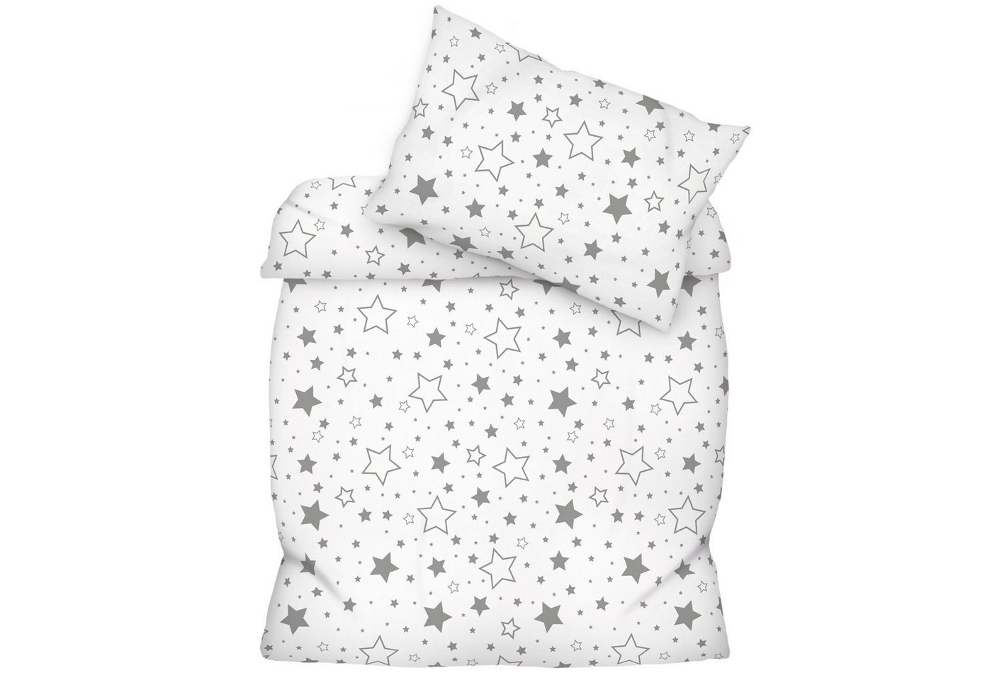 Amilian Kinderbettwäsche 2 tlg Bettwäsche Set: 120x90 + 60x40 cm Hotelverschluss, 100% Baumwolle (Made in EU) von Amilian