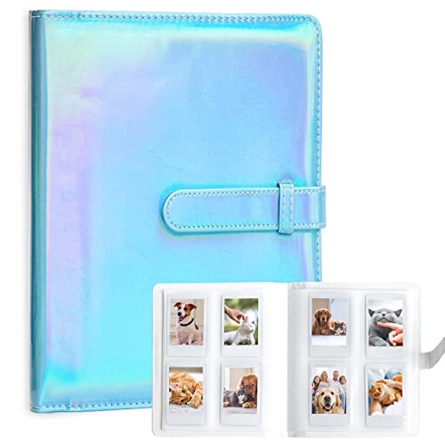 Amimy 256 Taschen Fotoalbum für Fujifilm Instax Mini LiPlay 11 12 9 8+ 8 7S Sofortbildkamera, für Polaroid Snap SnapTouch PIC-300 Z2300 Mint Zip Sofortbildkamera Drucker (Magic Light Blue) von Amimy
