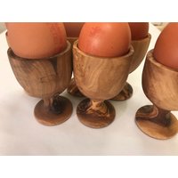 Handgemachte 6 Eierbecher Aus Olivenholz von Aminaolivewood