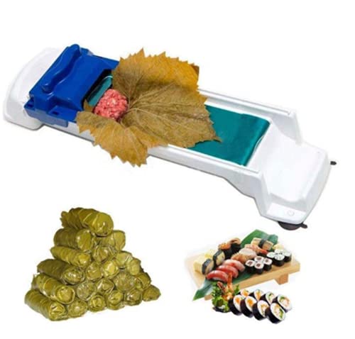 Amini Gemüse Fleisch Roller Weinblätter Rollmaschine Fleisch Sushi Roller Leaf Roll Maker Picknick Küche Rollen Werkzeug Gefüllt Traube Kohlblatt Walzmaschine DIY Gemüse Fleisch Rolling (1pcs) von Amini