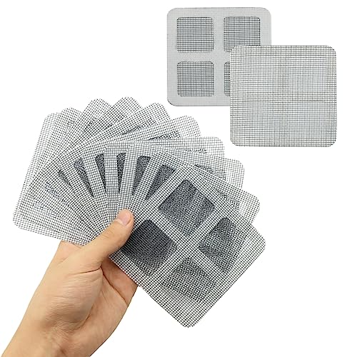 Amissz 10pcs Fliegengitter Fenster Reparatur Set, Kleber Insektenschutz Fenster Reparatur wasserdicht Net Mesh Repair Tape, Fliegengitter Fenster Reparatur Klebeband von Amissz