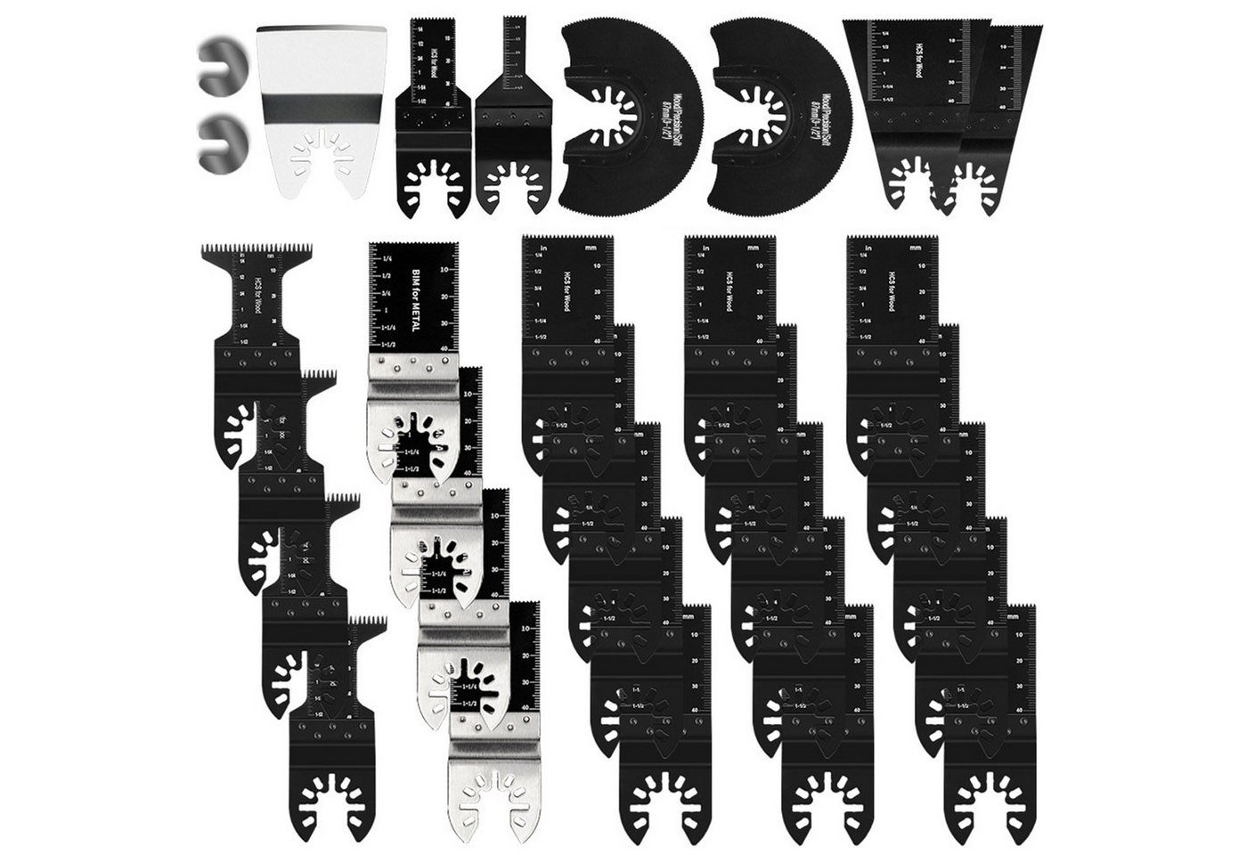 Refttenw Sägeblatt Mehrfachfunktion-Säbelsägeblätter Zerspanung für Holz Metall (Set, 31St) von Refttenw
