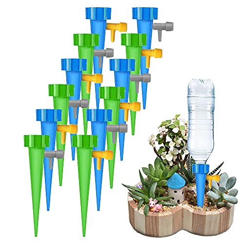 Automatisch Bewässerung Set, 12 Stück Automatisch Bewässerung Set, Instellbar Einfaches Zum Gießen, Bewässerung für Topfpflanzen Pflanzen Blumen Garten Zimmerpflanze von Amlope