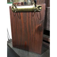 Rustikale Menütafel Aus Holz Mit 2 Ringen Restaurant-Klemmbrett von AmmoCraftUSA