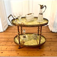 Fabelhafter Messing Servierwagen Aus Frankreich. Sehr Edel-Très Chic von AmnaInterior