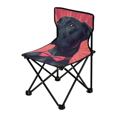 Amooorous Cooler Dobermann Pinsche Hund Rot Faltbarer Jugend Campingstuhl Ultraleicht Rucksack Strandstühle für Erwachsene Tragetasche inklusive zum Angeln im Freien von Amooorous