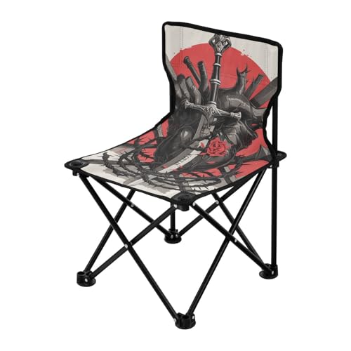 Amooorous Dark Style Dolche und menschliches Herz schwarz und rot tragbare Campingstühle Ultraleichte Reisestühle für Erwachsene Tragetasche inklusive für Sportangeln Amooorous Dark Style Dolche und menschliches Herz schwarz und rot tragbare Campingstühle Ultraleichte Reisestühle für Erwachsene Tragetasche inklusive für Sportangeln von Amooorous