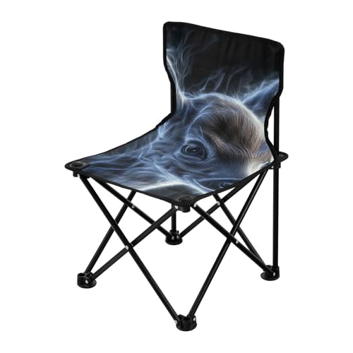 Amooorous Dreamy Sweet Deer Silber Tragbare Campingstühle Leichter Klappstuhl mit Tragetasche für Wandern Wandern von Amooorous