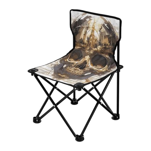 Amooorous Goldener Piratenschädel weiße Notenblätter Campingstühle für Erwachsene Heavy Duty Ultraleicht Outdoor Stühle inklusive Tragetasche für Wandern Reisen Amooorous Goldener Piratenschädel weiße Notenblätter Campingstühle für Erwachsene Heavy Duty Ultraleicht Outdoor Stühle inklusive Tragetasche für Wandern Reisen von Amooorous