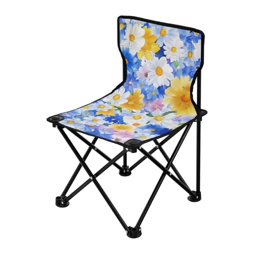 Amooorous Iceland White Dryad Beauty Flowers Faltbarer Ultraleicht Campingstuhl Ultraleicht Klappstuhl inkl Tragetasche für Picknick draußen von Amooorous