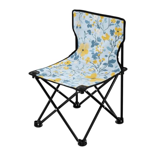 Amooorous Multismall Flowers Butterflies Yellow and Light Blue Packable Camping Chair Ultralight Portable Chair Includes Carry Bag for Traveling Camping Amooorous Multismall Flowers Butterflies Yellow and Light Blue Packable Camping Chair Ultralight Portable Chair Includes Carry Bag for Traveling Camping von Amooorous