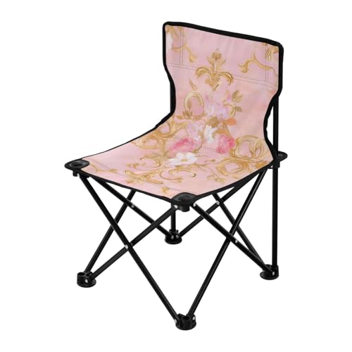 Amooorous Rose Gold Valentine Rose Portable Heavy Duty Camping Chairs Lightweight Backpacking Chair Includes Carry Bag for Hiking Traveling Amooorous Rose Gold Valentine Rose Portable Heavy Duty Camping Chairs Lightweight Backpacking Chair Includes Carry Bag for Hiking Traveling von Amooorous