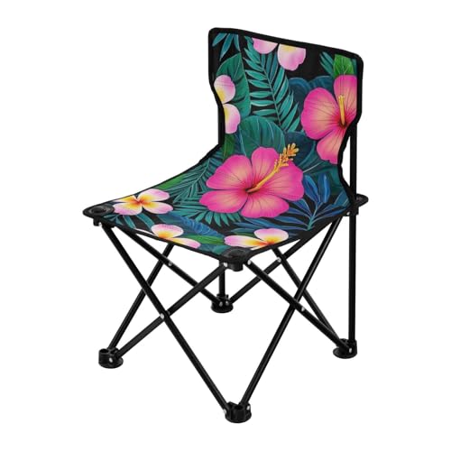 Amooorous Summer Plumeria Hibiscus Palm Leaf Packable Ultralight Camping Chair Ultraleichte Tragbare Stühle für Erwachsene mit Tragetasche zum Eisfischen Eisfischen Amooorous Summer Plumeria Hibiscus Palm Leaf Packable Ultralight Camping Chair Ultraleichte Tragbare Stühle für Erwachsene mit Tragetasche zum Eisfischen Eisfischen von Amooorous