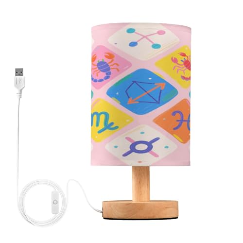 Amooorous Vector Constellation Bunte Leselampe Schreibtischlampe für Nachttischlampen für kleine Räume Sackleinen lámpara cuarto von Amooorous