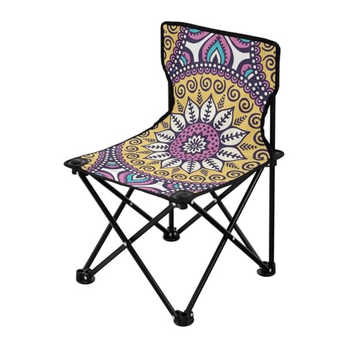 Bunte Kunst-Vintage-Strukturen, tragbarer Jugend-Campingstuhl, ultraleicht, Strandkorb-Rucksack, inklusive Tragetasche, Outdoor-Stuhl für Reisen im Freien Bunte Kunst-Vintage-Strukturen, tragbarer Jugend-Campingstuhl, ultraleicht, Strandkorb-Rucksack, inklusive Tragetasche, Outdoor-Stuhl für Reisen im Freien von Amooorous