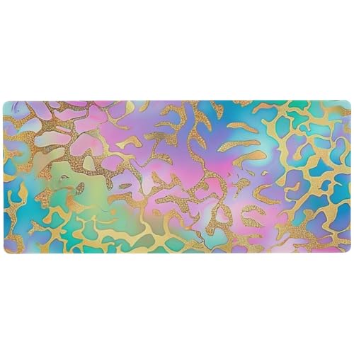 Bunte Marmorstein-Schreibtischunterlage für Tastatur und Maus zum Schreiben, wasserdichtes Mauspad, groß, 80 x 30 cm Bunte Marmorstein-Schreibtischunterlage für Tastatur und Maus zum Schreiben, wasserdichtes Mauspad, groß, 80 x 30 cm von Amooorous