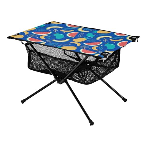 Campingtische Blau Obst Party Kompakt Faltbar Lagerfeuer Tisch mit Aufbewahrungstasche für BBQ Camp Küche von Amooorous