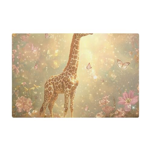 Cartoon-Kaffeematte, niedlich, süß, Giraffe, gelb, schnell trocknend, Leder, feuchtigkeitsabsorbierende Kaffeemaschine für Arbeitsplatten Cartoon-Kaffeematte, niedlich, süß, Giraffe, gelb, schnell trocknend, Leder, feuchtigkeitsabsorbierende Kaffeemaschine für Arbeitsplatten von Amooorous