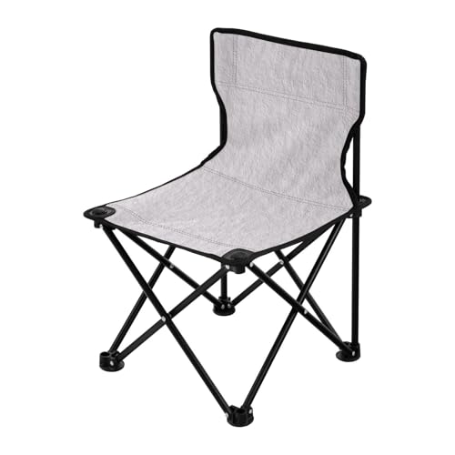 Faltbarer Campingstuhl für Erwachsene, ultraleicht, Strandkorb, Rucksack, Tragetasche, Rasenstuhl für Wandern, Outdoor, Hellgrau Faltbarer Campingstuhl für Erwachsene, ultraleicht, Strandkorb, Rucksack, Tragetasche, Rasenstuhl für Wandern, Outdoor, Hellgrau von Amooorous