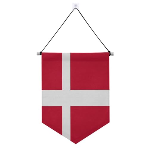 Flagge Dänemark Banner zum Aufhängen mit Teleskopstange Haustür Banner Wandbehang Party Dekorationen für Tür, Wände, Fenster, Gärten, Hof, Suministros para fiesta de a?o nuevo von Amooorous