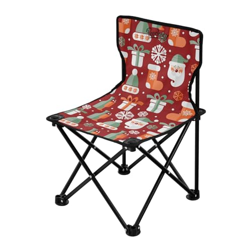 Frohe Weihnachten Schneeflocke Rote Socken Faltbare Campingstühle Ultraleicht Strandkorb Tragetasche Inklusive Reisestühle für Erwachsene für Campingrasen Frohe Weihnachten Schneeflocke Rote Socken Faltbare Campingstühle Ultraleicht Strandkorb Tragetasche Inklusive Reisestühle für Erwachsene für Campingrasen von Amooorous
