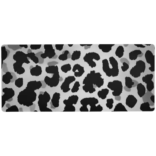Großes Mauspad mit Leopardenmuster, für den Schreibtisch für Studio, 80 x 30 cm, Schwarz Großes Mauspad mit Leopardenmuster, für den Schreibtisch für Studio, 80 x 30 cm, Schwarz von Amooorous