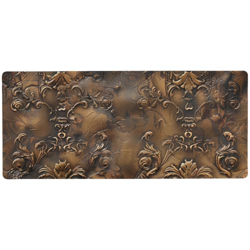 Großes Schreibtisch-Mauspad aus Leder, Vintage-Stil, für Zuhause, Büro, Essentials, groß, 80 x 30 cm, Braun Großes Schreibtisch-Mauspad aus Leder, Vintage-Stil, für Zuhause, Büro, Essentials, groß, 80 x 30 cm, Braun von Amooorous
