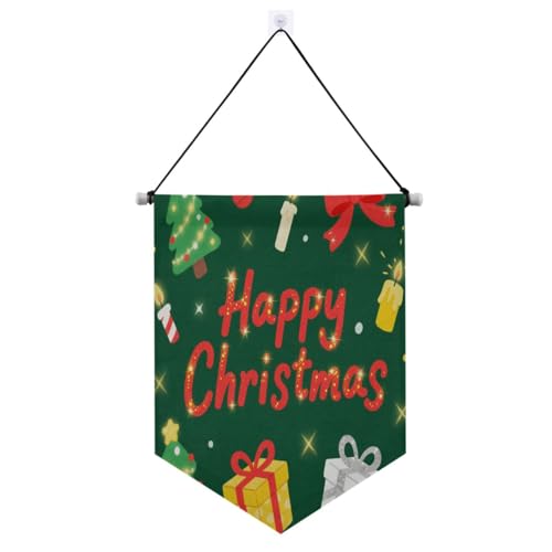 Grünes Banner zum Aufhängen mit Teleskopstange, Partydekorationen für Türen, Wände, Fenster, Gärten, Hof-Banderinen für Fiestas von Amooorous