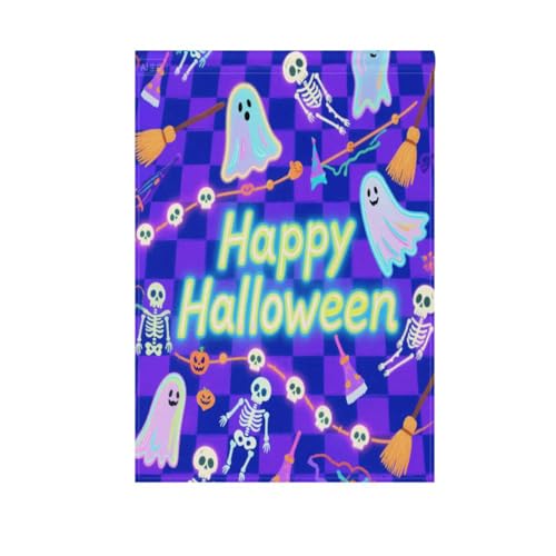 Halloween-Kürbis-Gartenflaggen-Set, saisonale Banner für Hofdekoration, 71 x 101 cm, doppelseitig Halloween-Kürbis-Gartenflaggen-Set, saisonale Banner für Hofdekoration, 71 x 101 cm, doppelseitig von Amooorous
