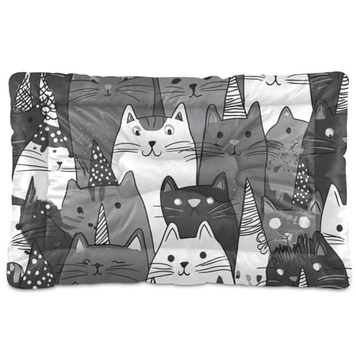 Haustierbett mit Cartoon-Motiv, waschbar, weich, bequem, rutschfeste Unterseite, für mittelgroße und große Hunde, 91,4 x 61 cm Haustierbett mit Cartoon-Motiv, waschbar, weich, bequem, rutschfeste Unterseite, für mittelgroße und große Hunde, 91,4 x 61 cm von Amooorous