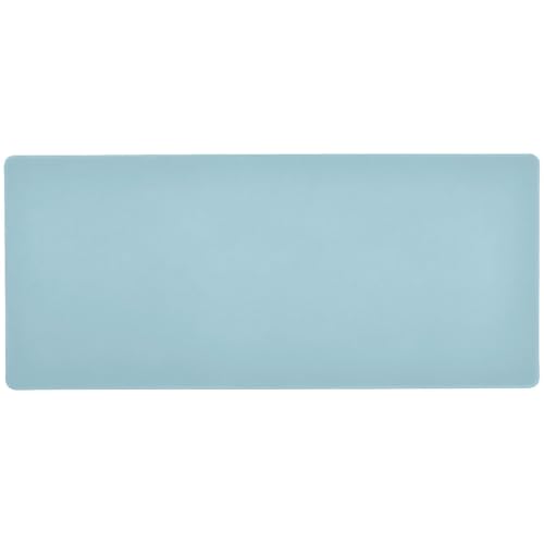 Hellblaue einfarbige einfarbige glatte Mauspads für Schreibtisch, Gaming, zum Schreiben, großes riesiges Mauspad, 80 x 30 cm Hellblaue einfarbige einfarbige glatte Mauspads für Schreibtisch, Gaming, zum Schreiben, großes riesiges Mauspad, 80 x 30 cm von Amooorous