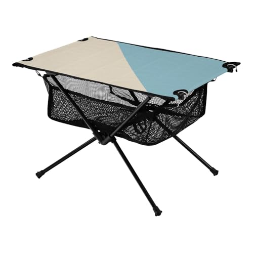Klapptisch Camping Beige Blau Patchwork Rechteck Outdoor Heckklappe Essentials für Outdoor Essen Kochen Picknick Klapptisch Camping Beige Blau Patchwork Rechteck Outdoor Heckklappe Essentials für Outdoor Essen Kochen Picknick von Amooorous