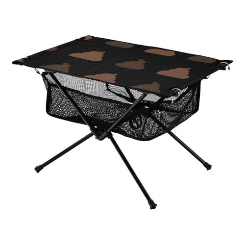 Klapptisch Camping Braun Unregelmäßiges Design Muster Faltbarer Oxford Klapptisch Strandtisch mit Tragetasche für Wandern Picknick Urlaub Klapptisch Camping Braun Unregelmäßiges Design Muster Faltbarer Oxford Klapptisch Strandtisch mit Tragetasche für Wandern Picknick Urlaub von Amooorous