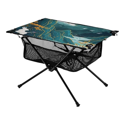 Klapptische Pavillons Landschaften und Kräne Ultra Compact Oxford Klapptisch Strandtisch mit Tragetasche für Park Garten Strand Reisen Klapptische Pavillons Landschaften und Kräne Ultra Compact Oxford Klapptisch Strandtisch mit Tragetasche für Park Garten Strand Reisen von Amooorous