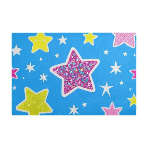 Künstliche Glitzer-Cartoon-Stern-Kaffeematte für Arbeitsplatte, Leder, wasserabsorbierend, trockene Matten für Theke Künstliche Glitzer-Cartoon-Stern-Kaffeematte für Arbeitsplatte, Leder, wasserabsorbierend, trockene Matten für Theke von Amooorous