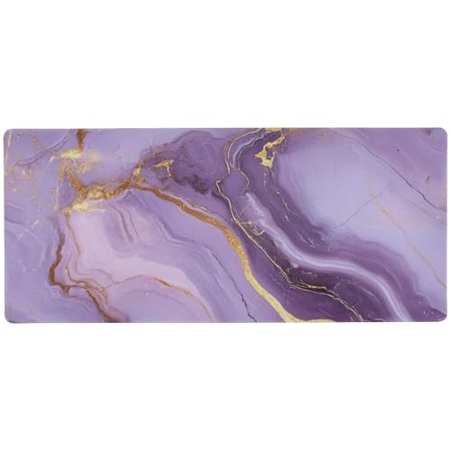 Mauspad mit Marmorstein, waschbar, für Laptop, für Schreibtisch, dünn, kühl, 80 x 30 cm, Violett Mauspad mit Marmorstein, waschbar, für Laptop, für Schreibtisch, dünn, kühl, 80 x 30 cm, Violett von Amooorous