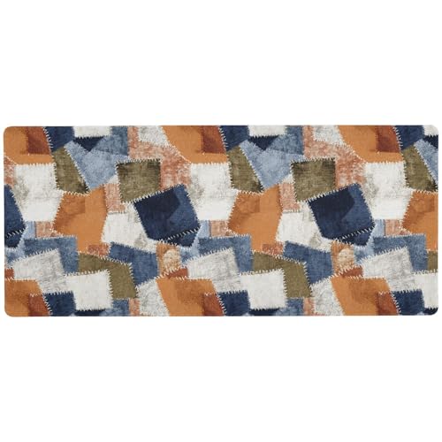 Mauspad mit mehrfarbigem Stoffmuster, unwaschbar, Büro-Mauspad für Schreibtische, tragbares Schreibtisch-Mauspad, 80 x 30 cm Mauspad mit mehrfarbigem Stoffmuster, unwaschbar, Büro-Mauspad für Schreibtische, tragbares Schreibtisch-Mauspad, 80 x 30 cm von Amooorous