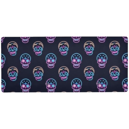 Mauspad mit neonfarbenem fluoreszierendem Totenkopf, cooles Tastatur-Mauspad für den Schreibtisch, tragbares Anime-Mauspad, 80 x 30 cm Mauspad mit neonfarbenem fluoreszierendem Totenkopf, cooles Tastatur-Mauspad für den Schreibtisch, tragbares Anime-Mauspad, 80 x 30 cm von Amooorous