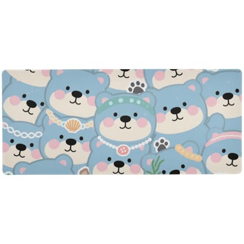 Modernes großes Mauspad mit Cartoon-Motiv für den Schreibtisch für Gaming, wasserdicht, großes Gaming-Mauspad, 80 x 30 cm von Amooorous