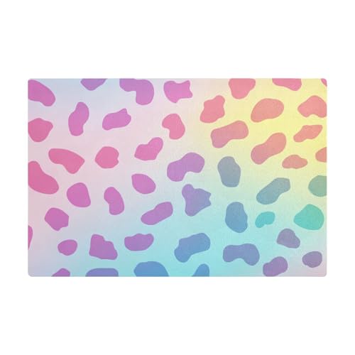 Modische Kaffeematte mit Regenbogen-Leopardenmuster für Küchentheke, Leder, saugfähig, Kaffeemaschine, Matte für Arbeitsplatten Modische Kaffeematte mit Regenbogen-Leopardenmuster für Küchentheke, Leder, saugfähig, Kaffeemaschine, Matte für Arbeitsplatten von Amooorous