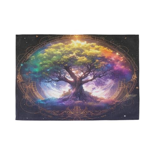 Mystic Tarro lila Astrologie übergroße Tischsets für den Esstisch, wendbare Platzsets, waschbar, Speiseteller, Frühlings-Tischsets, 6 Stück, 30,5 x 45,7 cm Mystic Tarro lila Astrologie übergroße Tischsets für den Esstisch, wendbare Platzsets, waschbar, Speiseteller, Frühlings-Tischsets, 6 Stück, 30,5 x 45,7 cm von Amooorous