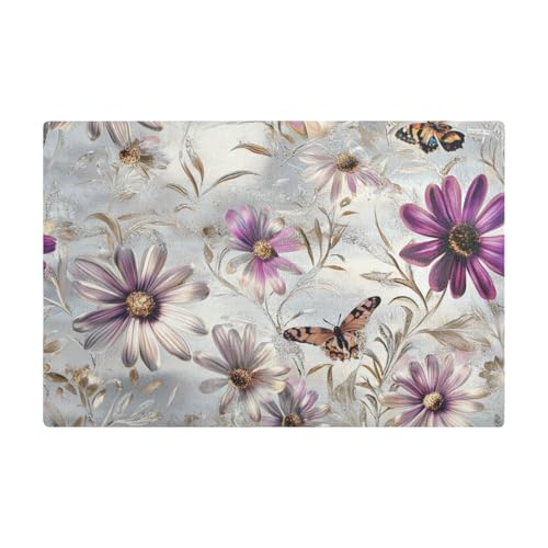 Ölgemälde Feeling Purple Daisies Butterfly Coffee Mat for Countertop Leather Absorbing Coffee Maker Mat for Countertops Ölgemälde Feeling Purple Daisies Butterfly Coffee Mat for Countertop Leather Absorbing Coffee Maker Mat for Countertops von Amooorous