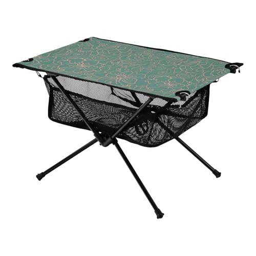 Outdoor-Campingtisch, Grün-Gold-Textur, ausgezeichneter Reisetisch mit Tragetasche für Strand, Angeln, Camping Outdoor-Campingtisch, Grün-Gold-Textur, ausgezeichneter Reisetisch mit Tragetasche für Strand, Angeln, Camping von Amooorous