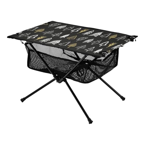 Outdoor Campingtisch Schwarz und Gold Weihnachtsbaum Verstellbarer Grilltisch mit Tragetasche für Fisch BBQ Camping Outdoor Campingtisch Schwarz und Gold Weihnachtsbaum Verstellbarer Grilltisch mit Tragetasche für Fisch BBQ Camping von Amooorous